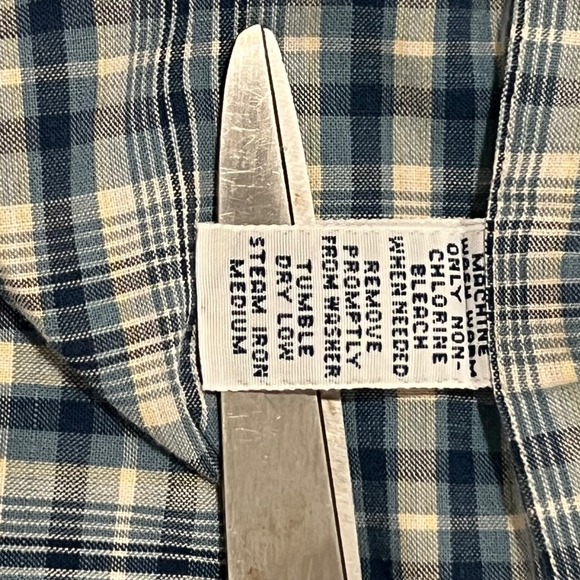 Ralph Lauren Blake Mens XXL‎ Plaid L/S Button Down Shirt Blue White Lightweigt - Picture 6 of 7